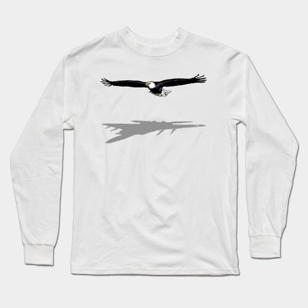 Flying Eagle Long Sleeve T-Shirt by NewSignCreation